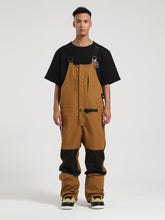 Gsou Snow Men's Colorblock Ski Bibs