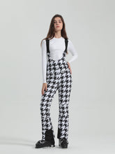 Gsou Snow Women's Solid Color High Stretch Slim Ski Bibs