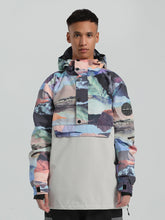 Gsou Snow Herren-Skijacke im Farbblockdesign