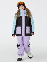 Trajes de nieve impermeables para niños unisex amantes de la montaña