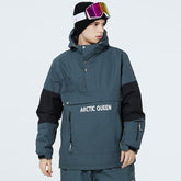 SnowCrest FrostTrek Anorak-Jacke mit halbem Reißverschluss für Herren