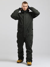 Men's All Mountain Freerider One Piece Ski Suits Full Body Snowsuits
