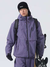 Men's Searipe Durable Mountain Rider All-Weather Baggy Snow Jacket