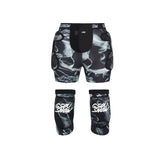 Gsou Snow Adult Smoke Ski Snowboard Protective Gear Shorts And Knee Pads Set