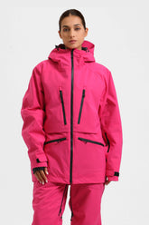 Chaqueta de nieve aislante impermeable multifuncional Rose para mujer