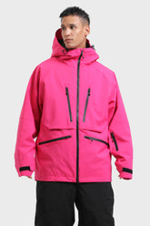 Men's Rose Multifunctional Waterproof Insulated Snow Jacket