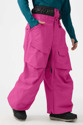 Men's Rose Baggy Utility Wear-resistant Snow Pants
