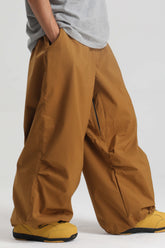 Men's Caramel Lightweight Breathable Baggy Snow Pants