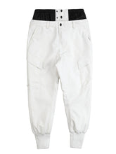 RAWRWAR Haremshose mit hoher Taille für Damen, wasserdicht, Mountain Jogger Schneehose