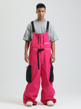 GSOU SCHNEE Männer Snowboard Lätzchen Super Baggy Ski Lätzchen Lose Schnee Hosen Overalls Wasserdicht