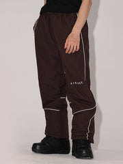 Pantalones de nieve con rayas reflectantes de neón Air Pose para hombre