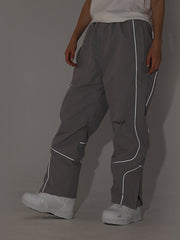 Pantalones de nieve con rayas reflectantes de neón Air Pose para hombre