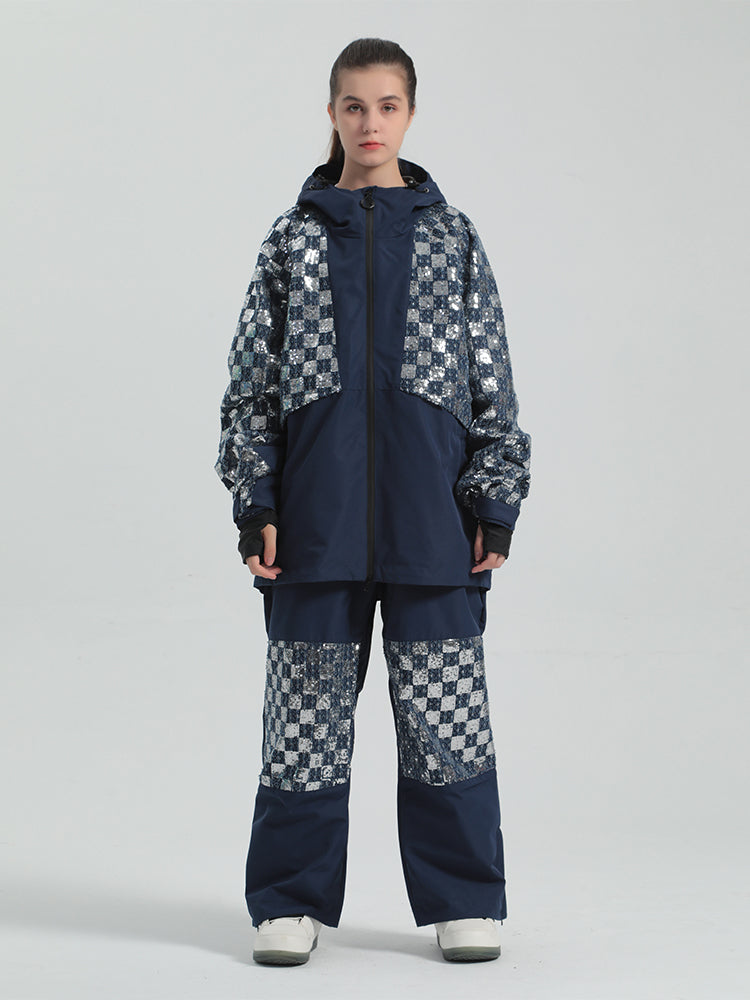 Traje de esquí con lentejuelas para mujer Gsou Snow 