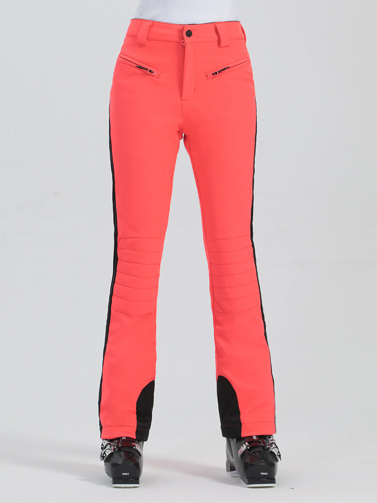 Pantalones de esquí elásticos y ajustados para mujer de Gsou Snow