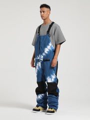 Gsou Snow Men's Colorblock Ski Bibs