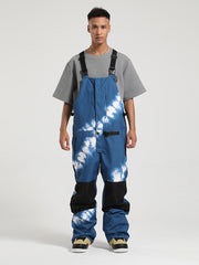 Gsou Snow Men's Colorblock Ski Bibs