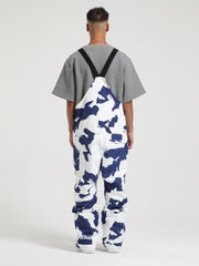 Gsou Snow Men's Colorblock Ski Bibs