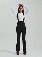 Petos de esquí de tejido elástico multicolor para mujer de Gsou Snow