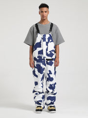 Gsou Snow Men's Colorblock Ski Bibs