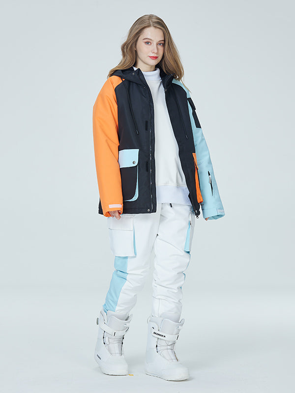 Trajes de nieve Arctic Queen Divided Sky Colorblock para mujer 