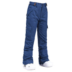 Pantalones con peto para snowboard, esquí e impermeables, elegantes y con aislamiento para mujer 