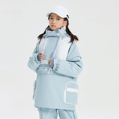 Kid's High Experience Unisex Reflective Mountain Mission Anorak Snow Jacket