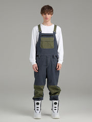Pantalones de nieve con petos Searipe Mountain Discover Denim para hombre