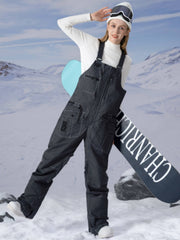 PowderQueen Snow Adventure Bibs Denim-Schneehose für Damen