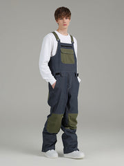 Pantalones de nieve con petos Searipe Mountain Discover Denim para hombre