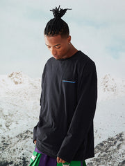 Sudadera con capucha unisex con estampado de mariposas y montañas nevadas de RandomPow para hombre