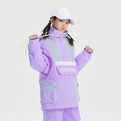 Kid's High Experience Unisex Reflective Mountain Mission Anorak Snow Jacket