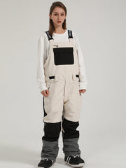 Pantalones de esquí con tirantes para mujer de Gsou Snow, pantalones de snowboard de una pieza impermeables y a prueba de viento para invierno