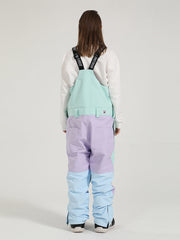 Pantalones de esquí con tirantes para mujer de Gsou Snow, pantalones de snowboard de una pieza impermeables y a prueba de viento para invierno
