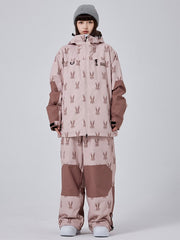 Traje de nieve holgado y adorable para mujer Snow Rabbit Freeride