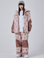 Traje de nieve holgado y adorable para mujer Snow Rabbit Freeride