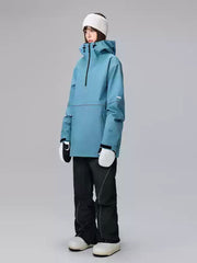 Damen 3 in 1 Overski Wasserdicht Verschleißfest Outdoor Ski Schneeanzüge 