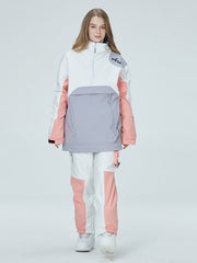 Chaqueta de nieve anorak con bloques de color Mountain Star de Arctic Queen para mujer