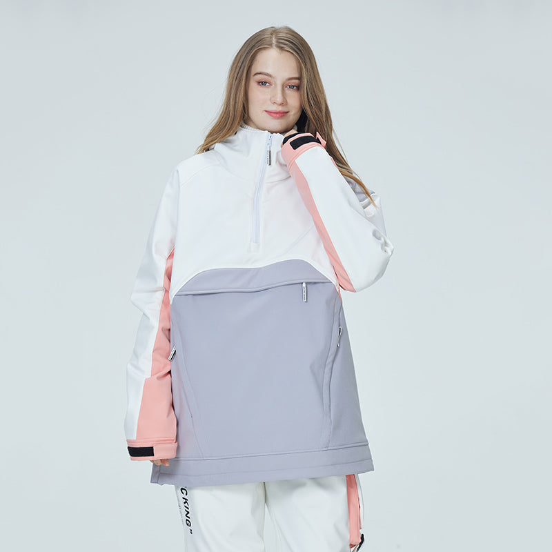 Chaqueta de nieve anorak con bloques de color Mountain Star de Arctic Queen para mujer