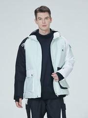 Men's Arctic Queen Divided Sky Colorblock Snow Jacket