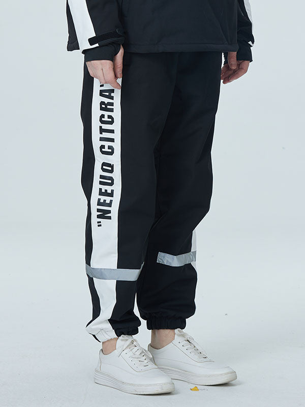 Pantalones de snowboard impermeables con cinta reflectante Arctic Queen para hombre