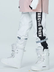 Pantalones de snowboard impermeables con cinta reflectante Arctic Queen para hombre