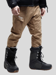 Pantalones de nieve impermeables tipo harén de cintura alta RAWRWAR para hombre