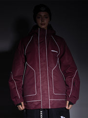 Women's All Weather Mountain Chill Reflective Snow Jacket – Night Skiing & Snowboard