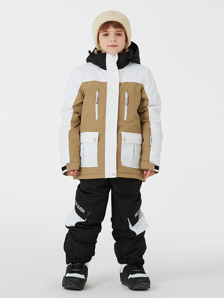 Trajes de nieve impermeables para niños unisex amantes de la montaña