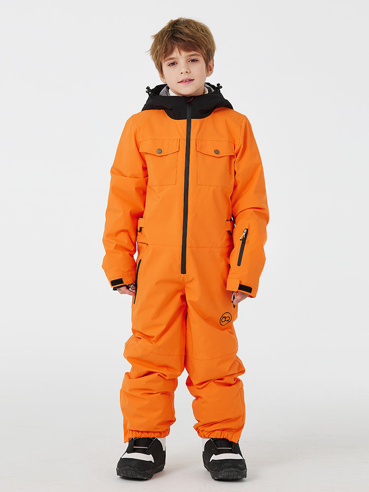 Trajes de nieve de una pieza impermeables unisex para niños Mountain Explorer