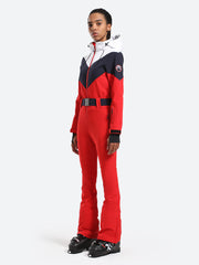Traje de esquí de una pieza con capucha para mujer Over Ski 