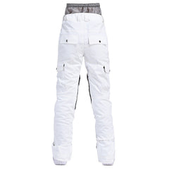 Pantalones con peto para snowboard, esquí e impermeables, elegantes y con aislamiento para mujer 