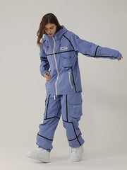 Men's Air Pose Mountain Breaker Stripe Cargo Snow Suits