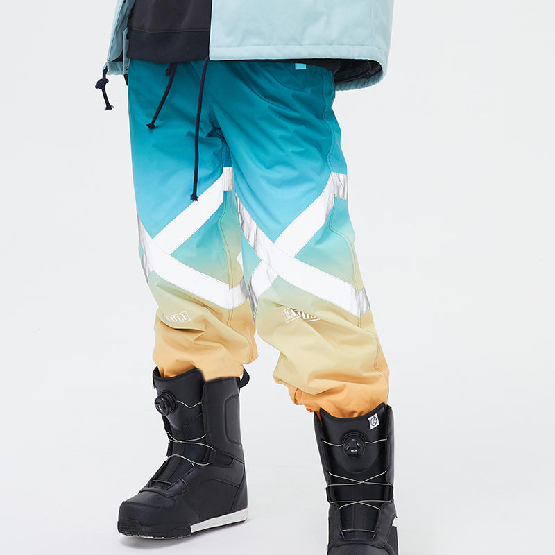 Pantalones de nieve impermeables reflectantes con luz de neón Moonlight de Northfeel para mujer