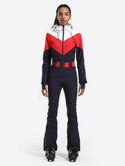 Traje de esquí de una pieza con capucha para mujer Over Ski 